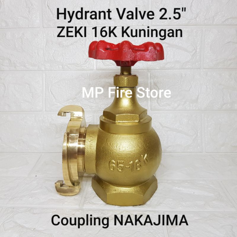 Jual FIRE HYDRANT VALVE PEMADAM ZEKI 2.5 In 16K NAKAJIMA KUNINGAN ...