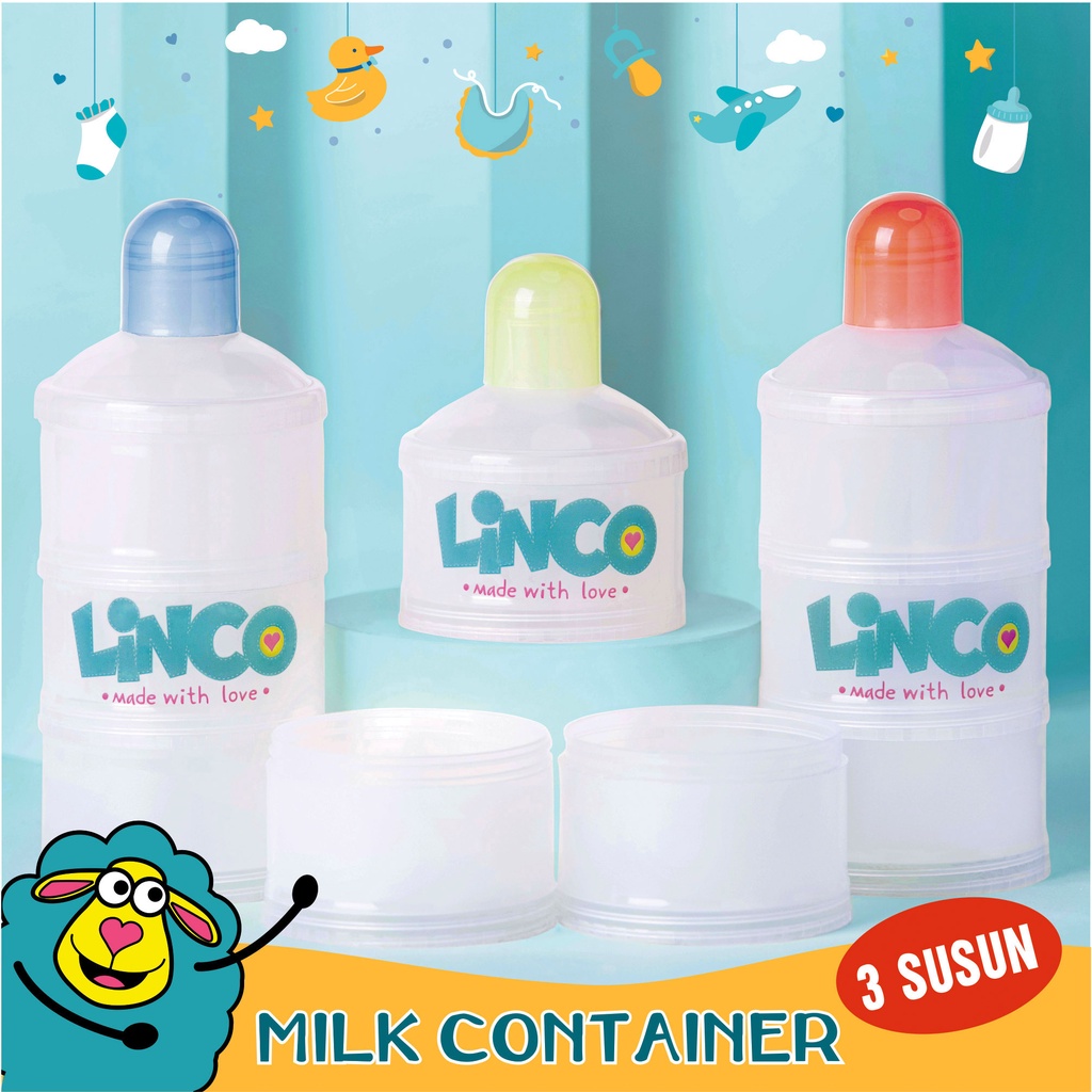 Jual LINCO Milk Powder Container / Tempat Susu Bubuk 3 Susun SALE50 ...