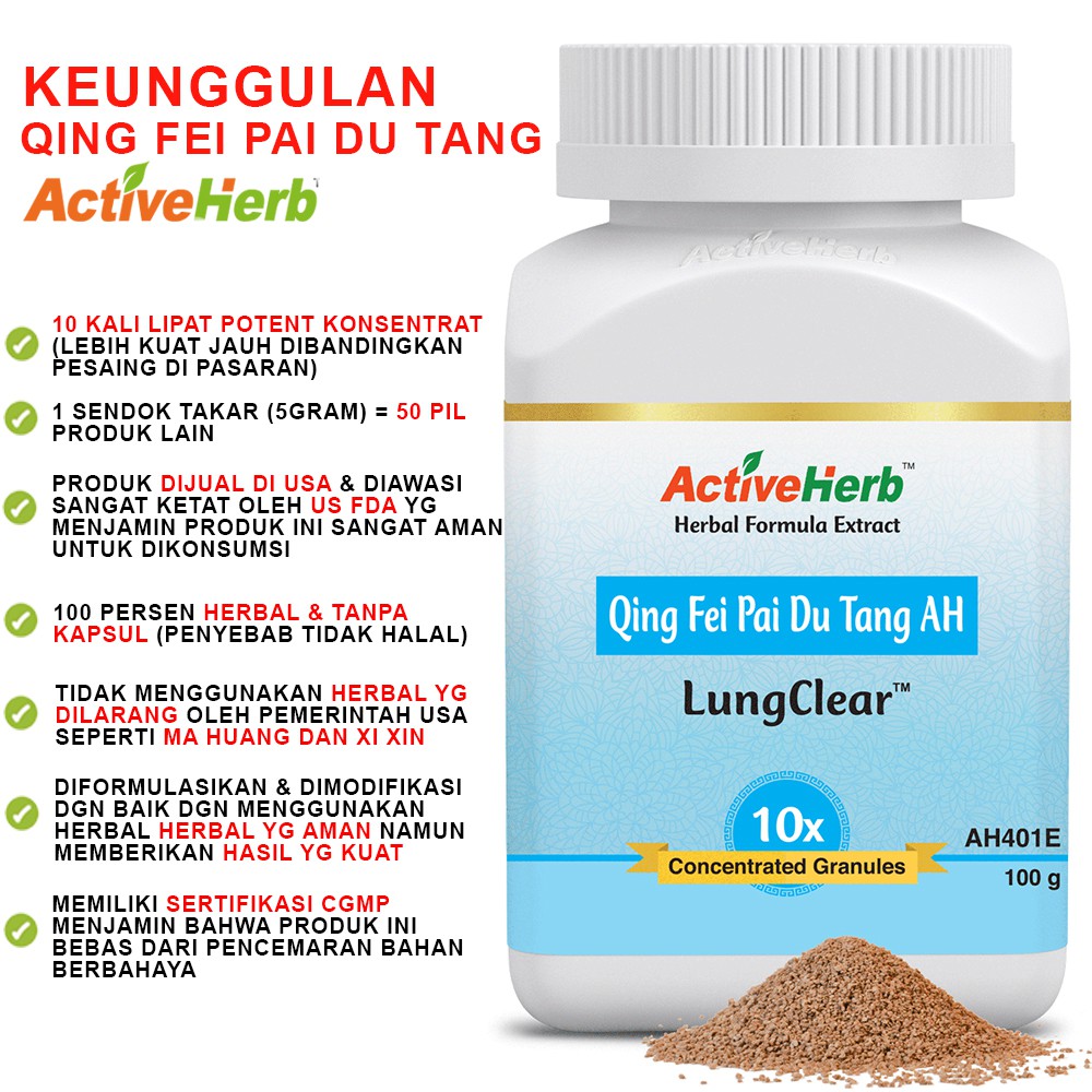 Jual Obat Qing Fei Pai Du Tang Sesak Nafas / Napas / COVID19