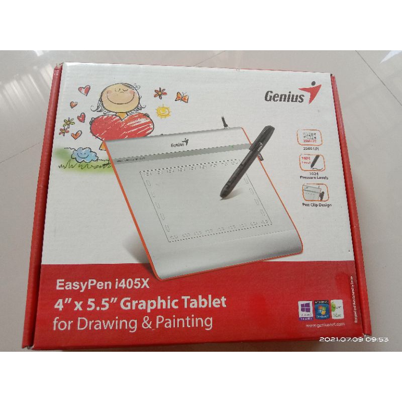 Jual PenTab Genius EasyPen i405X Second Shopee Indonesia