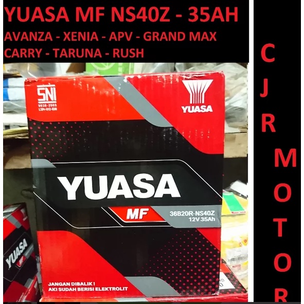 Jual YUASA NS40Z - 12V - 35Ah - Garansi 6 Bln Tipe aki MF / Kering