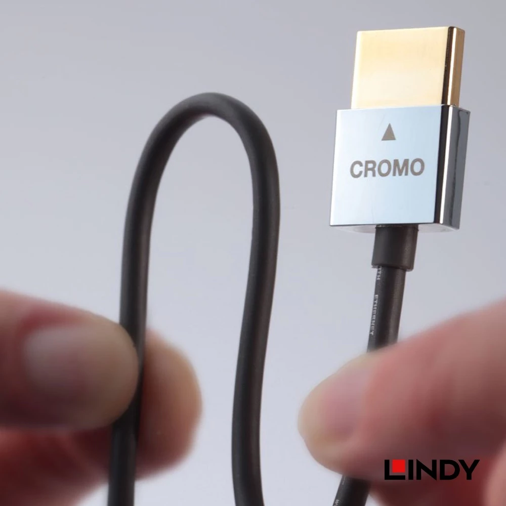 Kabel Micro HDMI Type D LINDY 1M Cromo Ultra Slim Micro HDMI 2.0 to HDMI 18Gbps 4K HDR Dolby Vision HDR10+ HDR10 HDCP