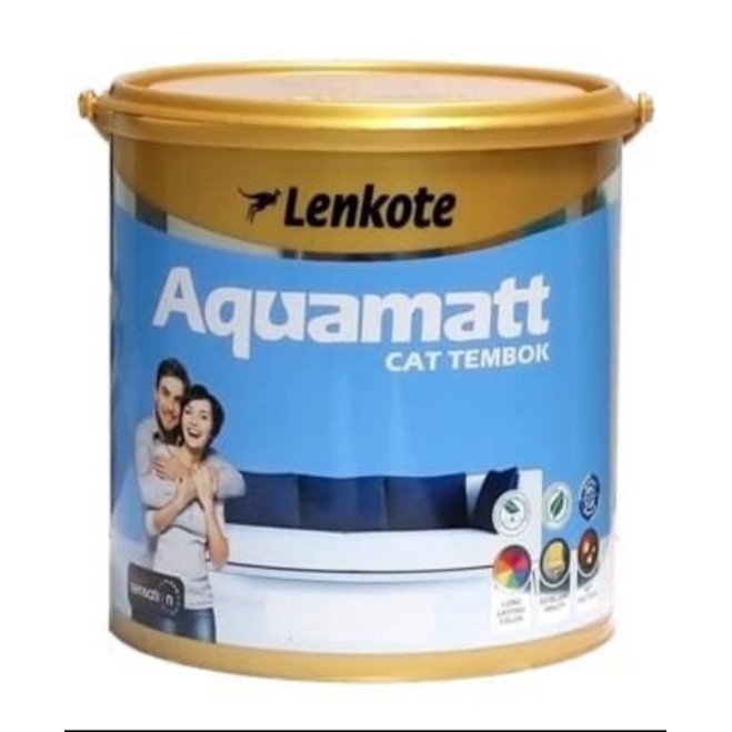 Jual Lenkote Aquamatt Cat Tembok 5 Liter Cat Interior Shopee Indonesia 0724