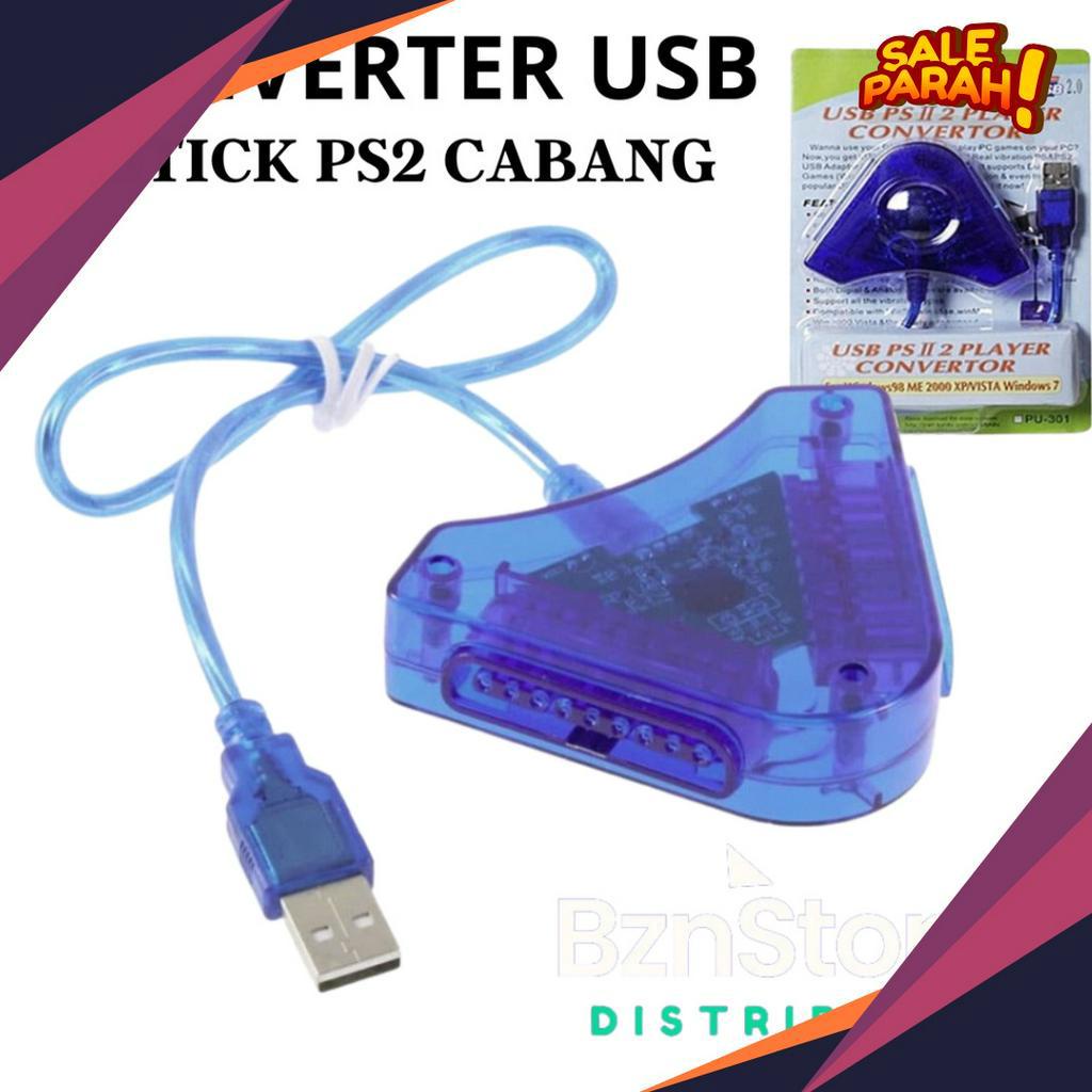 Jual NEW PROMO converter Stick PS2 to USB PlayStation converter ps 2 ...