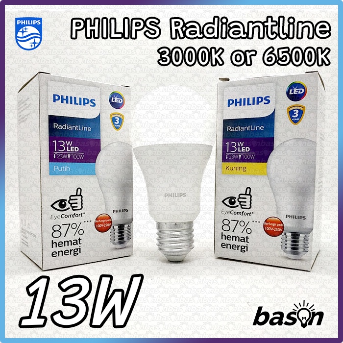 Jual Philips Radiantline Ledbulb 13w E27 Bohlam Lampu Led Shopee