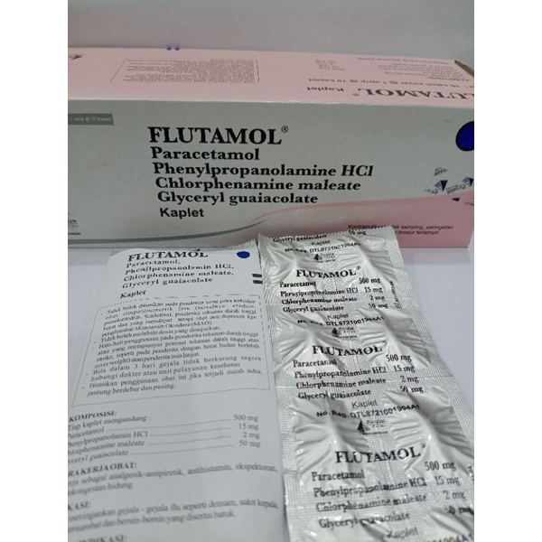 Jual FLUTAMOL obat FLU isi 10 tablet | Shopee Indonesia