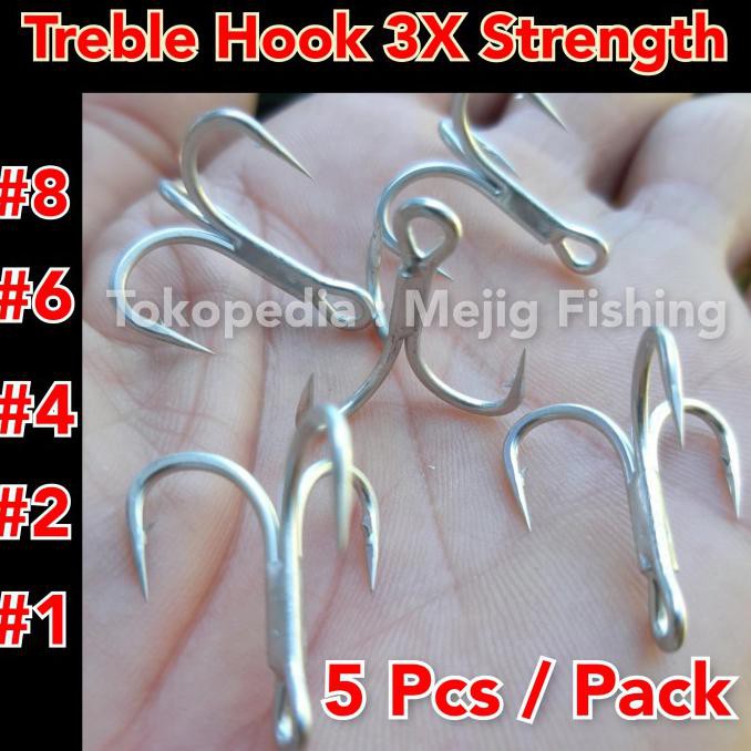 Jual Treble Hook Kail Pancing Mata 3 Ukuran 12# - Ukuran 12 - Kota