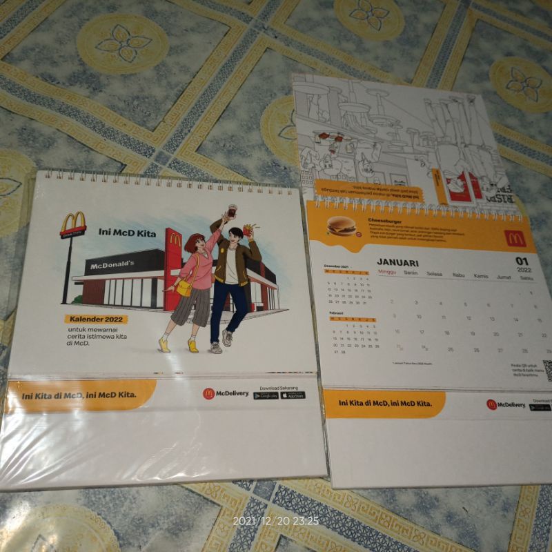 Jual Kalender Meja 2023 McDonald McD | Shopee Indonesia