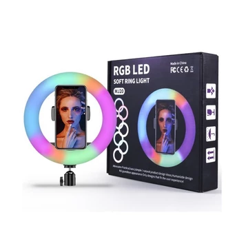 Ring Light Led 26Cm Lampu 26 Cm Make Up Vlog Ringlight Tripod 2.1M