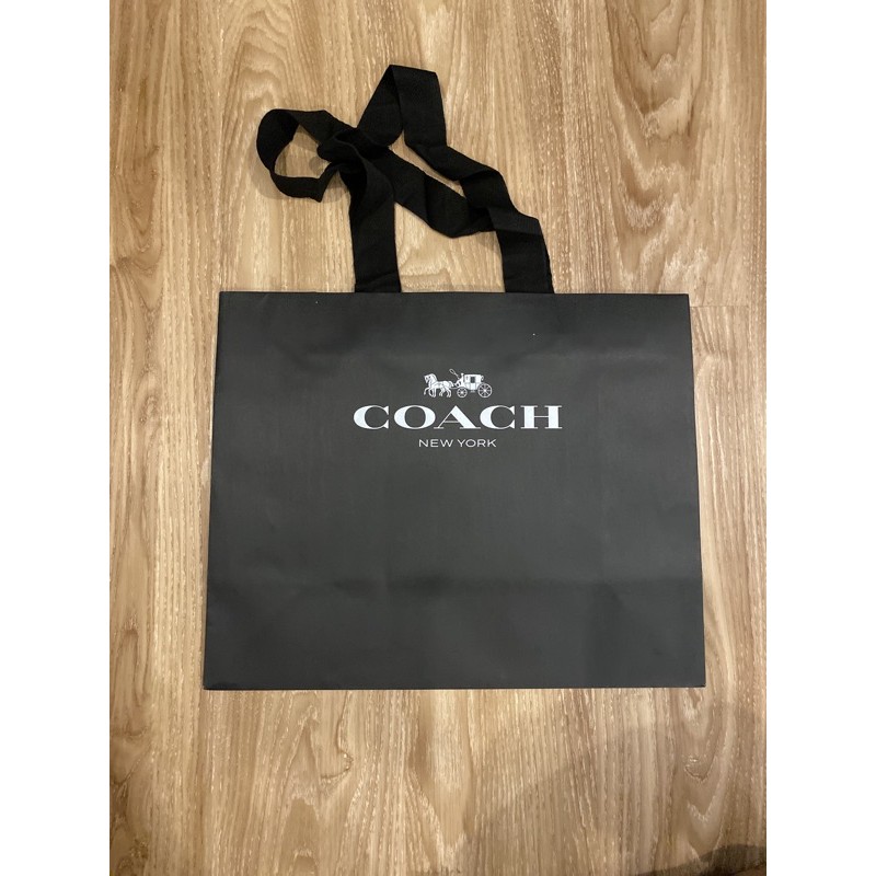 Coach paper bag discount original