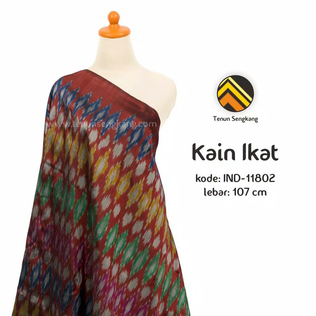 Jual Tenun Sengkang Kain Tenun Ikat Meteran Khas Bugis Makassar