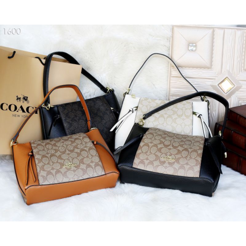 Jual RESTOKK 1600 Coach Small Marlon Shoulder Bag Signature 1600