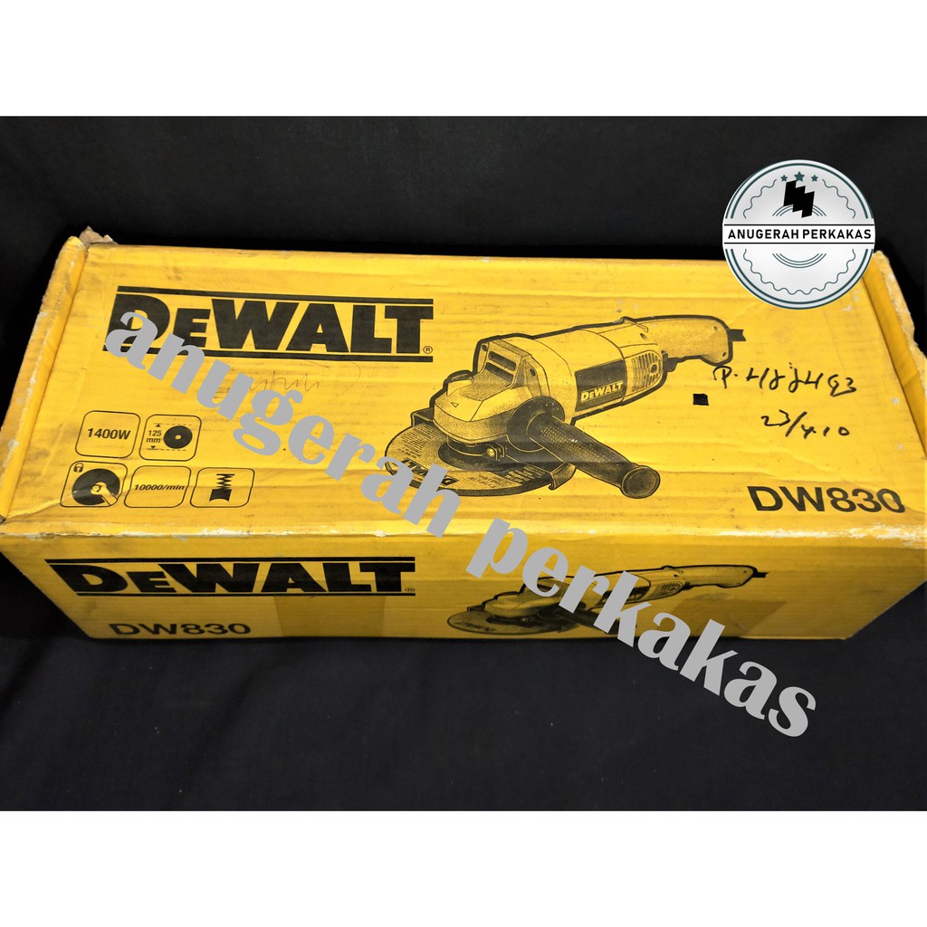 Jual Mesin Gerinda Tangan 5 Inch Angle Grinder DW830 DeWALT | Shopee ...