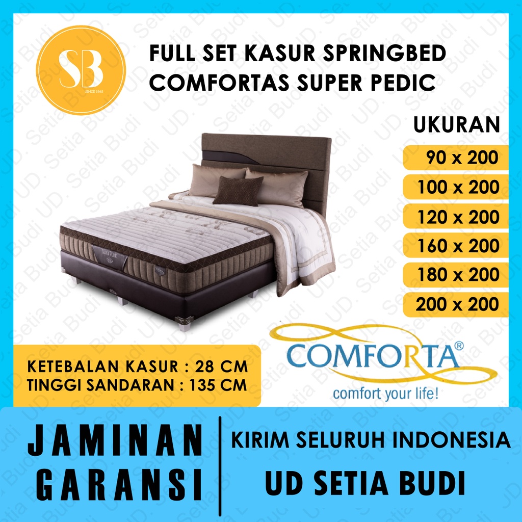 Jual Comforta Comfort Choice Full Bed Set 180 / 200 / 160 / 120 / 100 -  Ukuran 180x200 - Kota Pekanbaru - Comforta - Happy Store