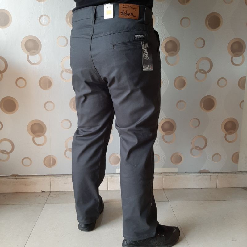 Jual Big Size Celana Chino Jumbo Pria Bahan Melar Size 40-52 | Shopee ...