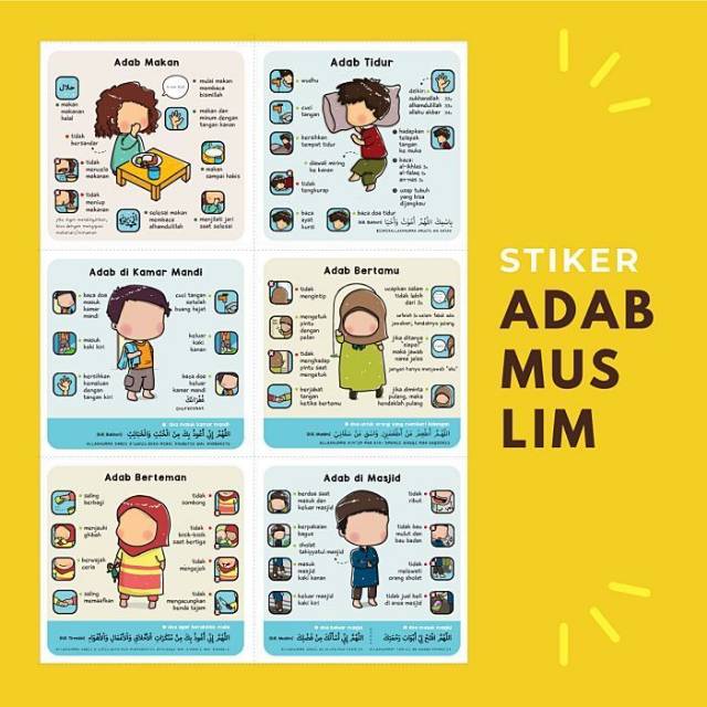 Jual Stiker adab muslim | Shopee Indonesia