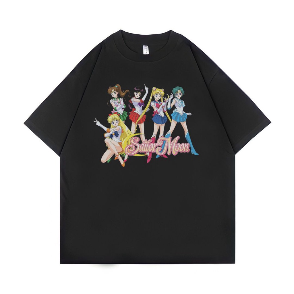 Jual Psycho Crucify Sailor Moon Oversized T Shirt Black Kaos