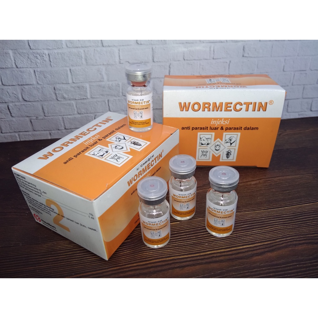 Jual WORMECTIN INJEKSI 2 ml - BOX - Isi 12 botol @ 2 ml - Obat Suntik ...