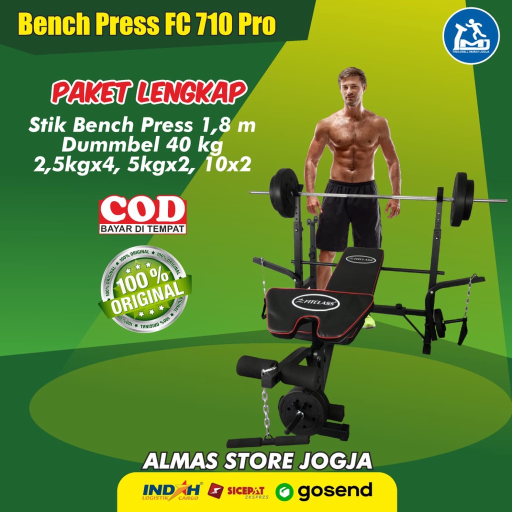 Jual Bench Press Alat Olahraga Fitness Gym Fitness Sit Up Lat Pull Down ...