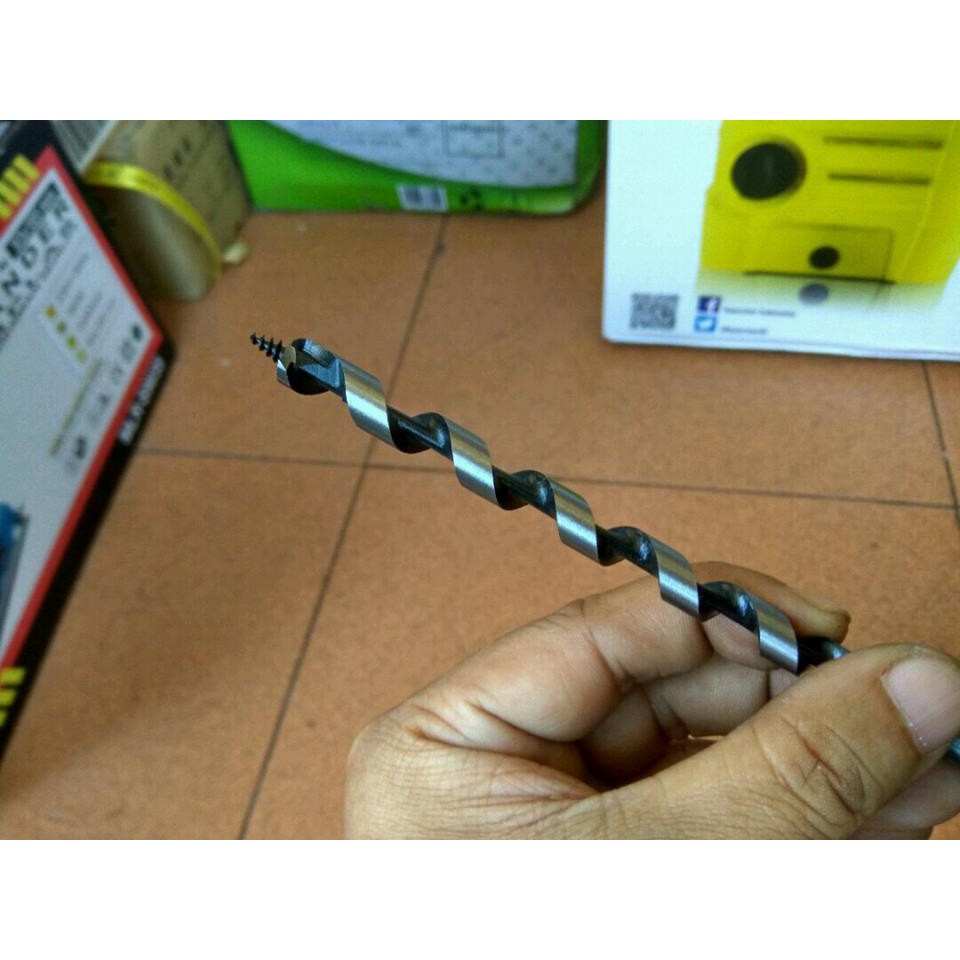 Jual Mata Bor Kayu Spiral Panjang Auger Wood Bit Drill Mm X Mm Cm