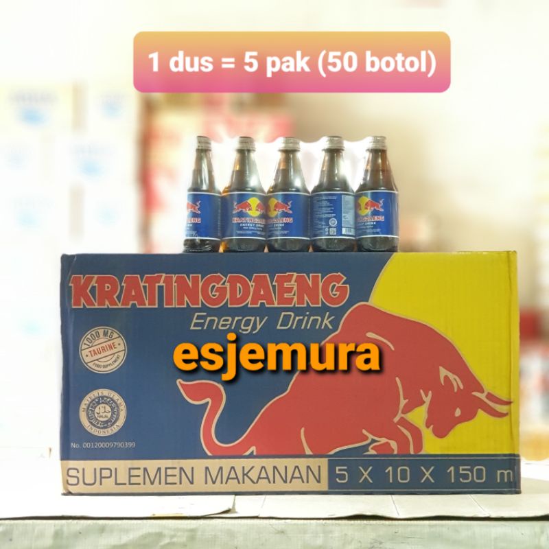 Jual Kratingdaeng Krating Daeng per pak isi 10 botol | Shopee Indonesia
