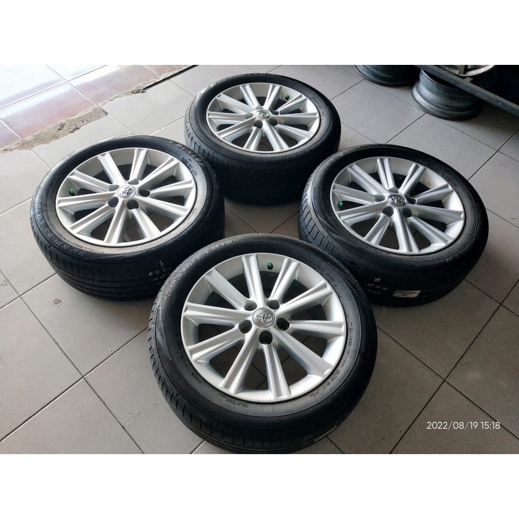 Jual Velg Mobil Oem Original Camry Ring 17x7 Pcd 5x114 Seken Bekas Plus Ban 215 55r17 Shopee 2508