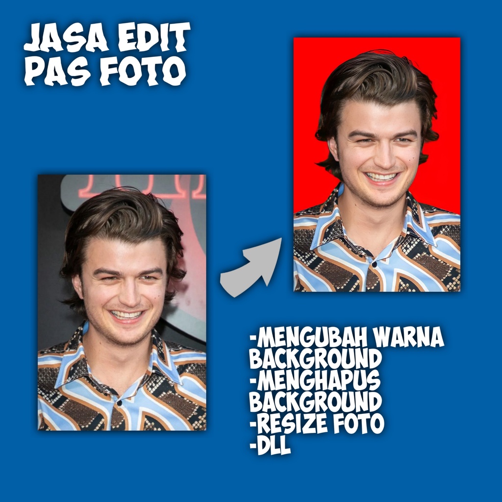 Jual Jasa Edit Pas Foto/Hapus Background Foto/Ganti Warna Background
