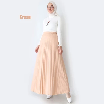Rok Plisket Wanita Bahan Hyget Premium Lentur