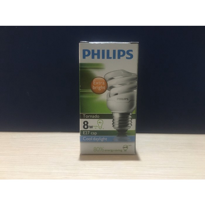 Jual Lampu Bohlam Cfl Philips Tornado Watt Hs Shopee Indonesia