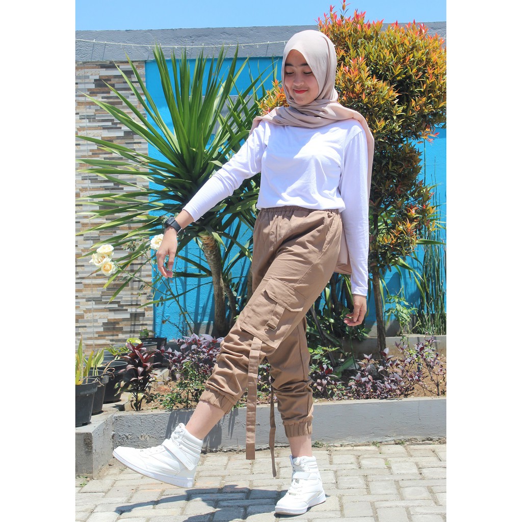 Hijab Style Jogger Outfit Jogger Pants Hijab Jual Celpan Jogger