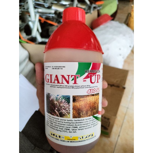 Jual Herbisida Obat Rumput Giant Up Kemasan 1liter Obat Suket 1litet