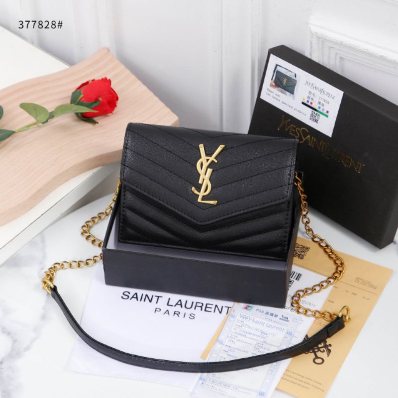 tas sling-bag Yves Saint Laurent WOC 22cm Black GHW