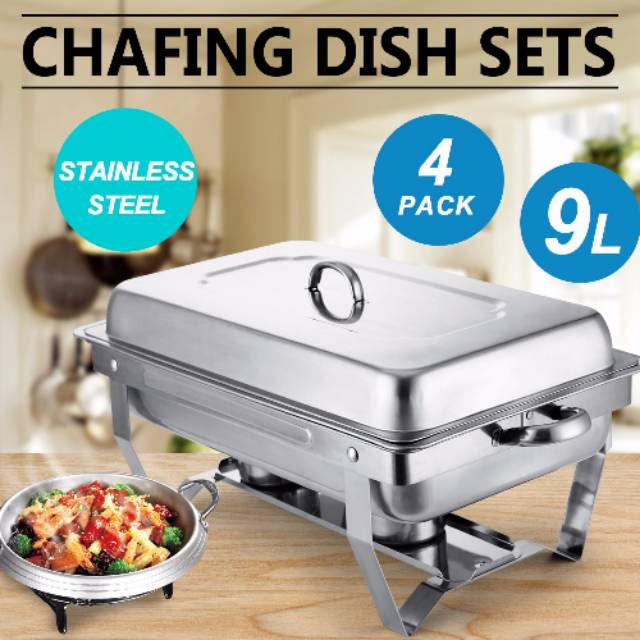 Jual Chafing Dish Sets 9 /12 /11 Liter/ Wadah Saji Prasmanan /pemanas ...