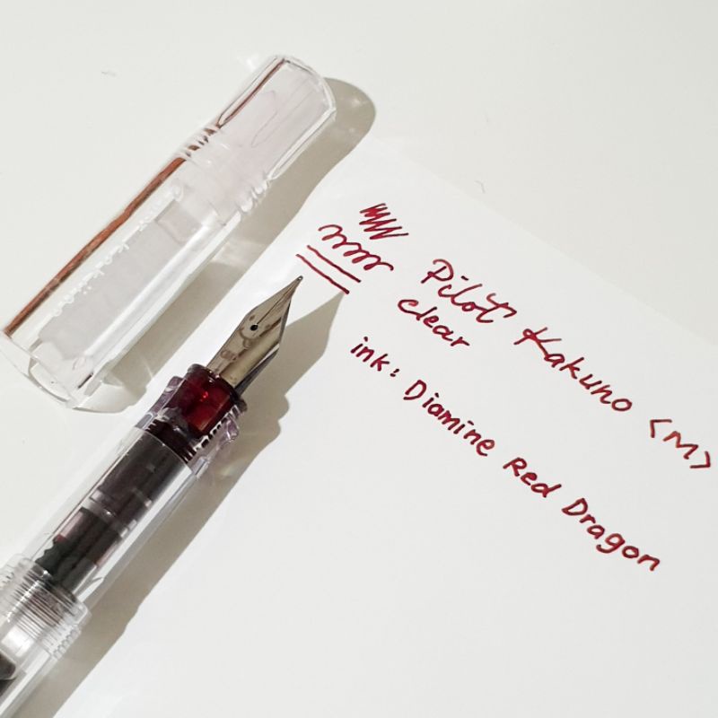 Jual PILOT KAKUNO Fountain Pen EF/F/M Clear FKA-1SR | Shopee Indonesia