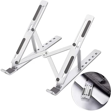 Stand Laptop Meja Laptop Lipat Aluminium Anti Slip Holder Meja Laptop Portable Holder