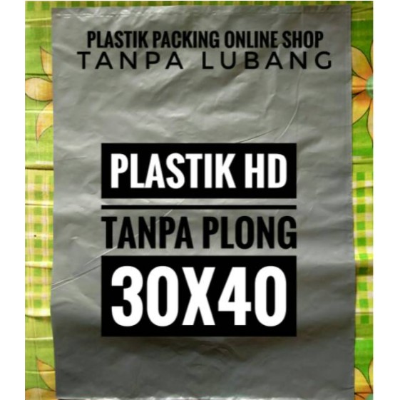 Jual Plastik Hd Online Shop 30x40 Plastik Packing Olshop Polos Hd Tanpa Plong Silver Shopee 3974