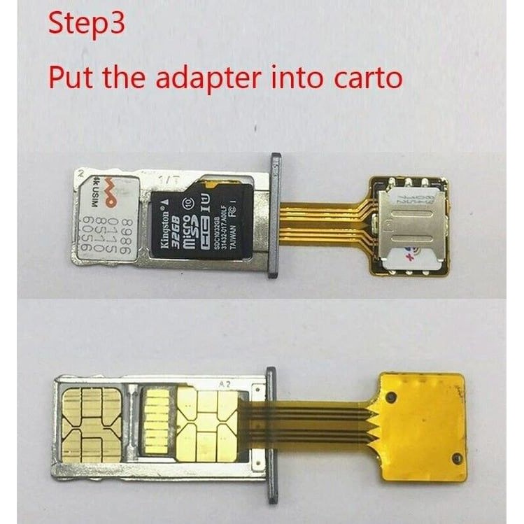 Jual Dual simcard adapter Hybrid / Sim card Extender MicroSd Card ...