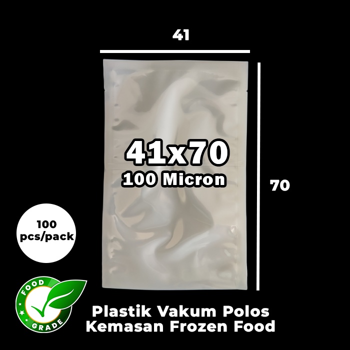 Jual Kemasan Plastik Vakum Makanan Polos Vacuum Bag Food Grade 41x70cmm