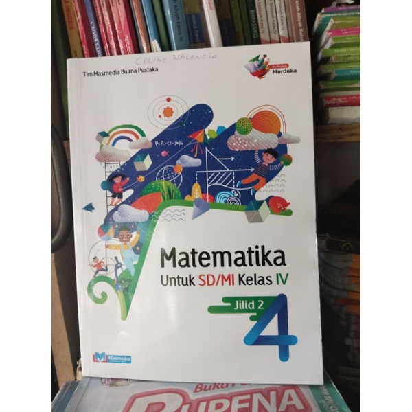 Jual buku matematika kelas 4/IV sd mi jilid 2 masmedia kurikulum ...
