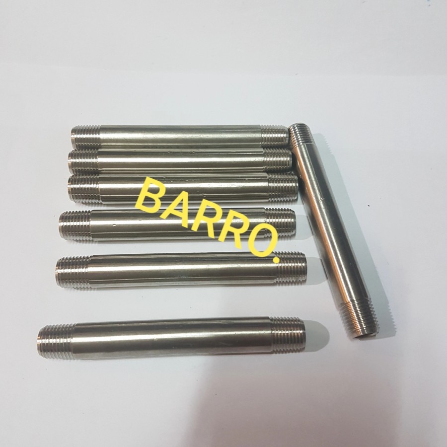 Jual PIPA NEPPLE STAINLESS NEPLE NEPEL SS 304 1/2