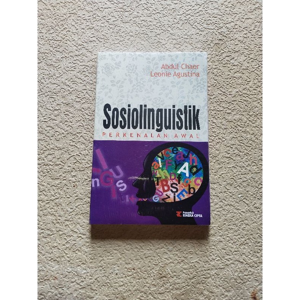 Jual Buku Ori SOSIOLINGUISTIK Perkenalkan Awal * Abdul Chaer & Leonie ...