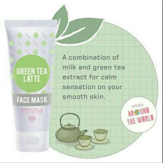 Jual Emina Green Tea Latte Face Mask | Shopee Indonesia