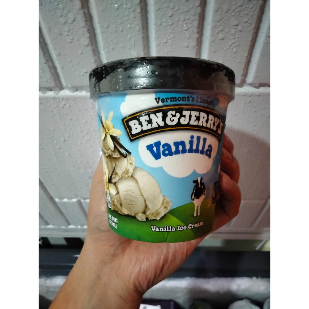 Jual Ben & Jerry's Vanilla 473 ML | Shopee Indonesia