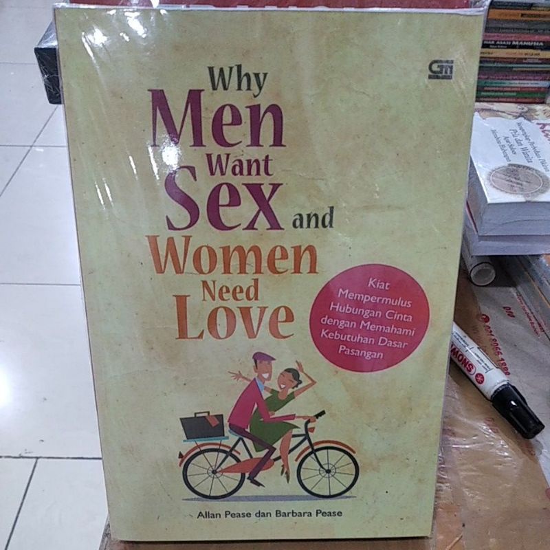 Jual Why Men Want Sex And Women Need Love Kiat Mempermulus Hubungan Cinta Dengan Memahami 3283