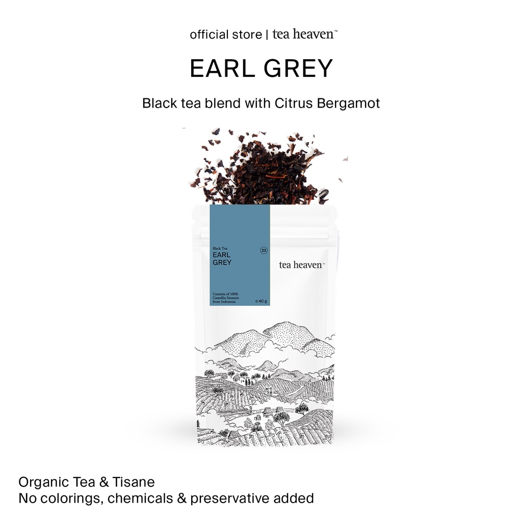 Jual Tea Heaven Earl Grey Strong Black Tea 40gr | Shopee Indonesia