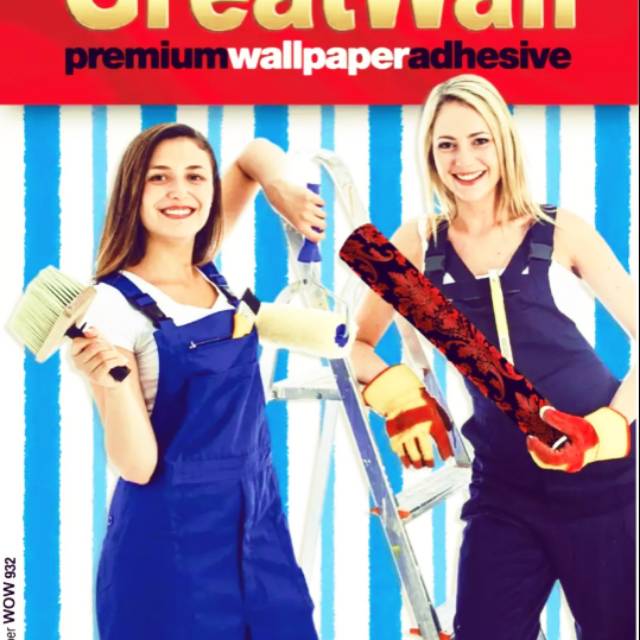 Jual Lem wallpaper great wall / bisa untuk 10roll / lem terbaik wallpaper Shopee Indonesia