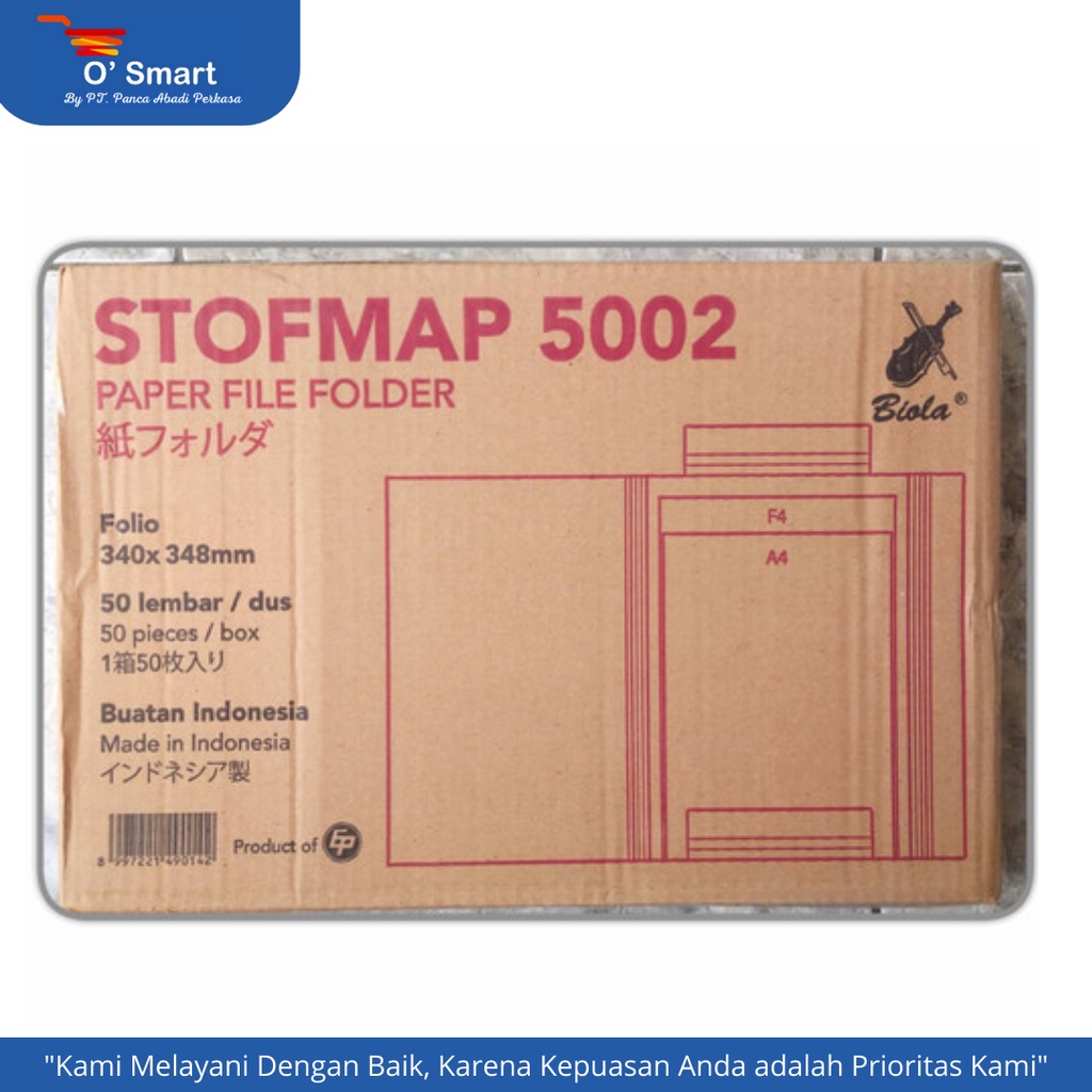 Jual BIOLA Map Kertas/Stopmap 5002 (Perbox isi 50 Lembar) | Shopee ...