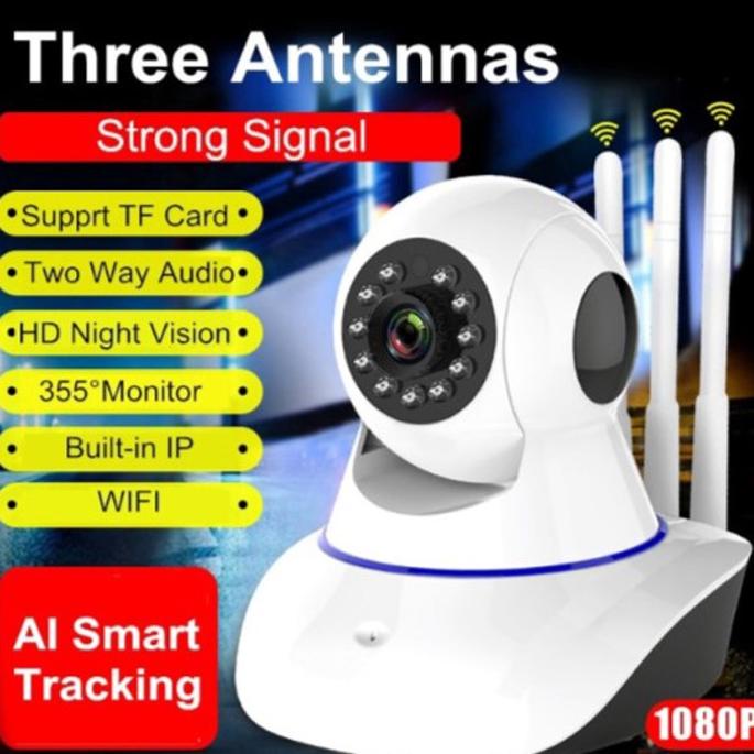 Jual Ip Camera Cctv Wireless Wifi 3 Antena V380 1080P Wifi Night Vision ...