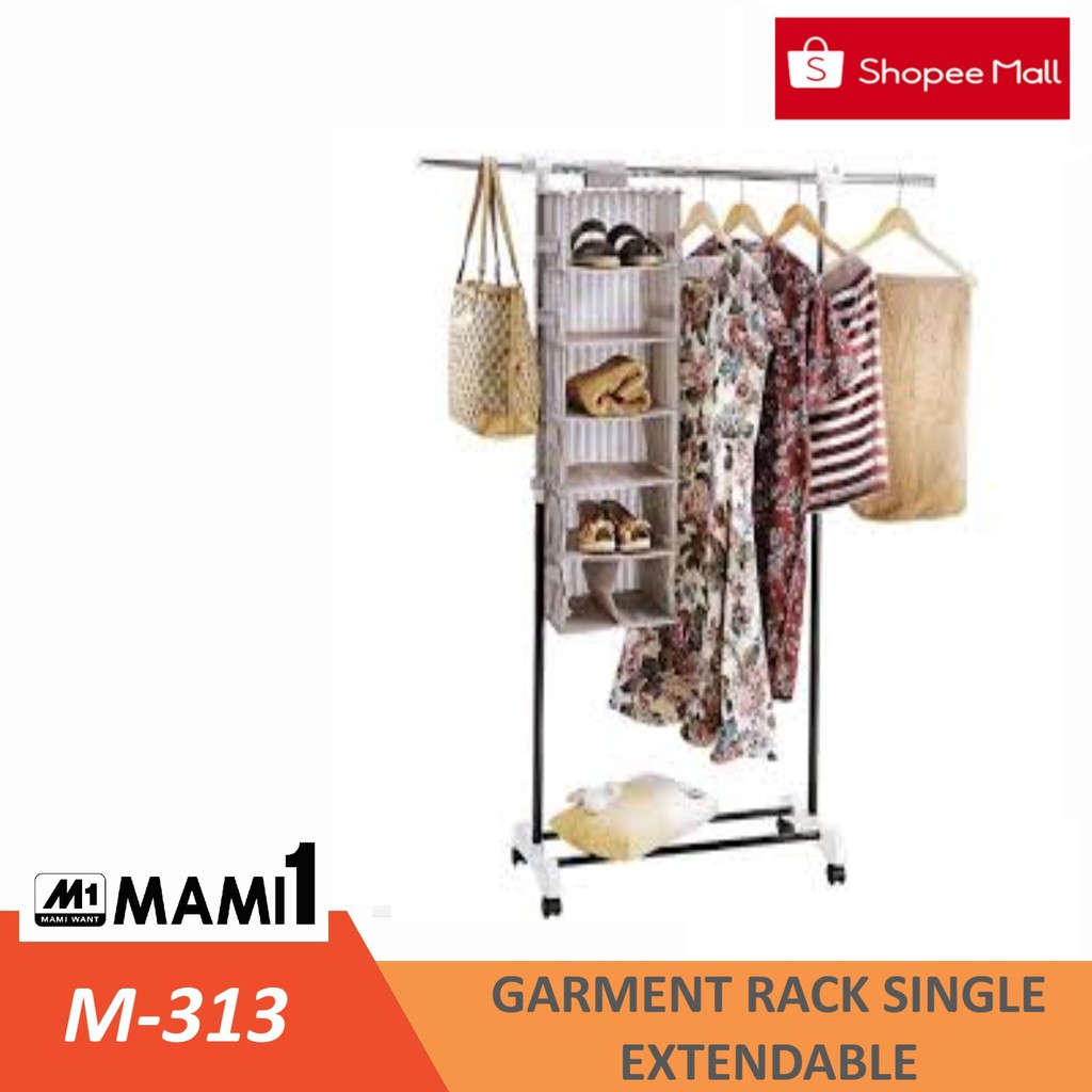 Jual MAMI1 M-313 Garment Rack Single Extendable | Shopee Indonesia