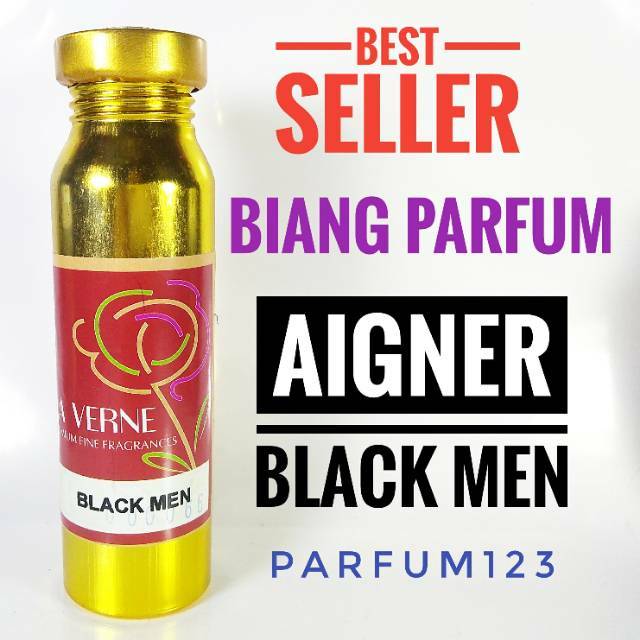 Best seller biang bibit Parfum AIGNER BLACK black men 100ml segel